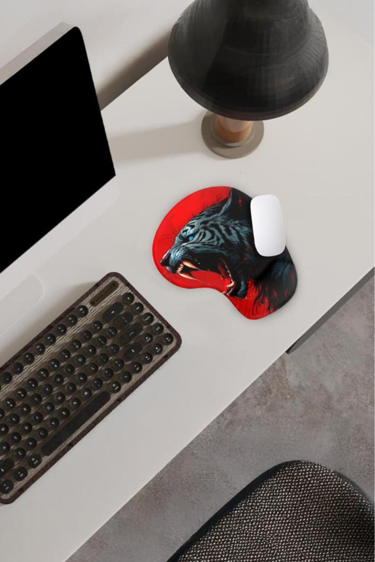 Angry Tiger Bilek Destekli Mouse Pad