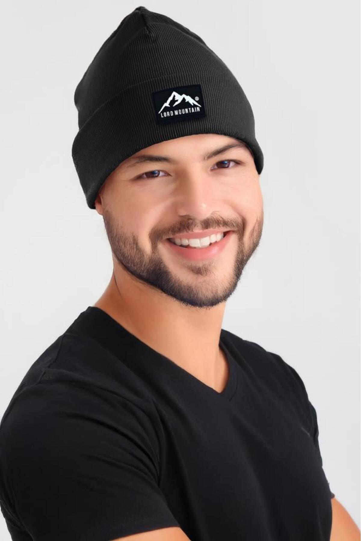 Unisex Kışlık Bere Şapka Düz Logolu Yumuşak Erkek -Kadın Bere