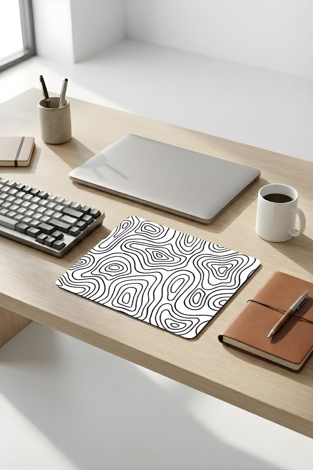 18x22 Cm Desenli Mouse Pad Uyuyan Kedi Baskılı Tasarımlı Mouse Pad,Ofis Aksesuarları Sleepy Cat