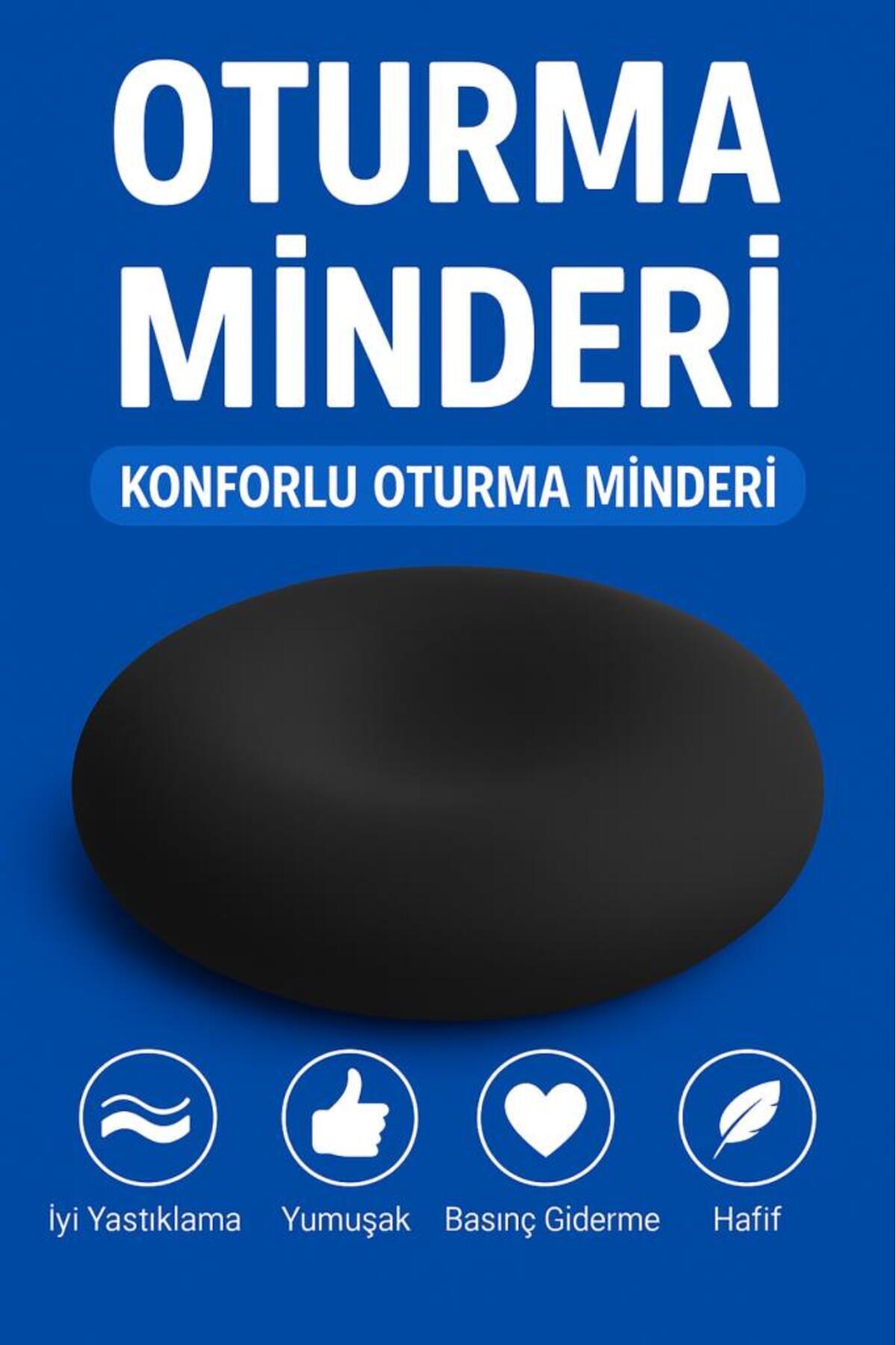Oturma Simidi Sünger Minderi Yastığı Ortopedik Destekli Simit Minder Oturma Simidi