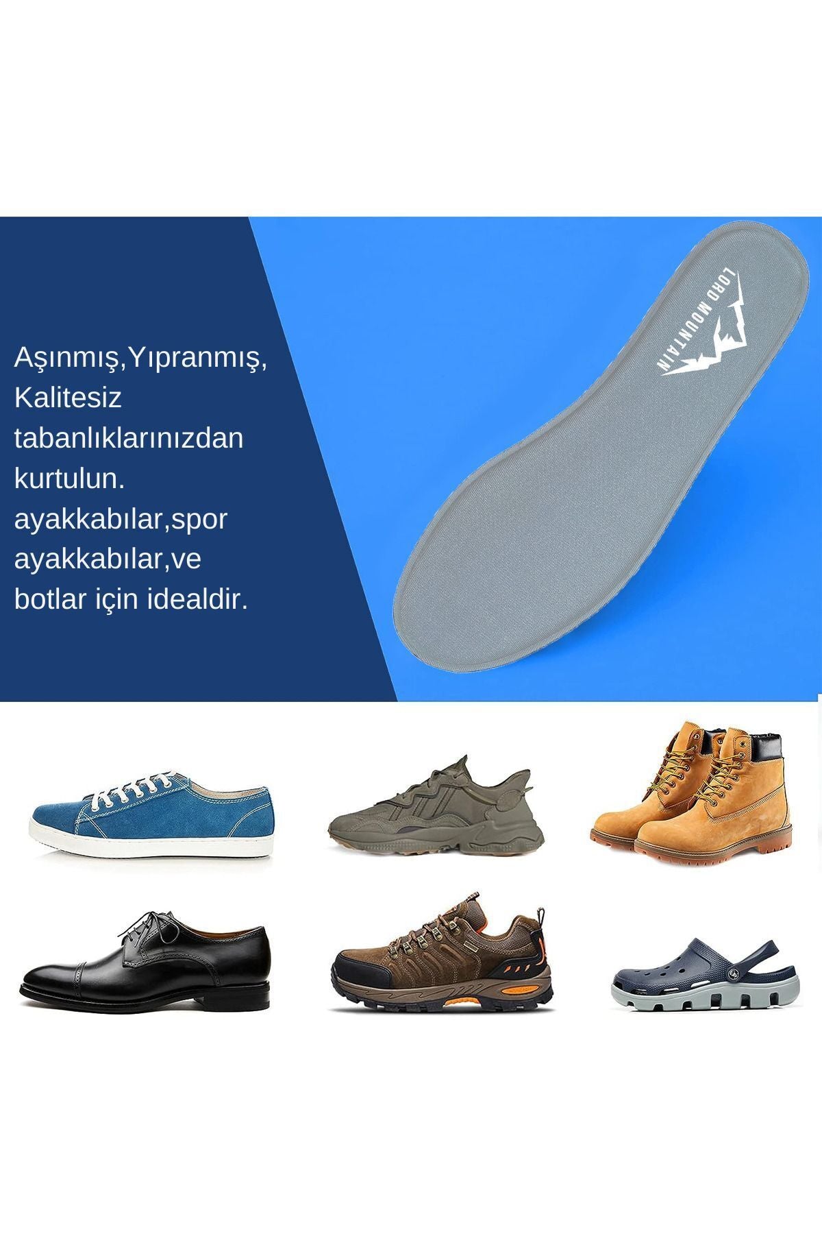 Lmısr01 | Soft Run Memory Foam Spor Ayakkabı Tabanlığı Iç Tabanlık, Yumuşak Ortopedik Tabanlık