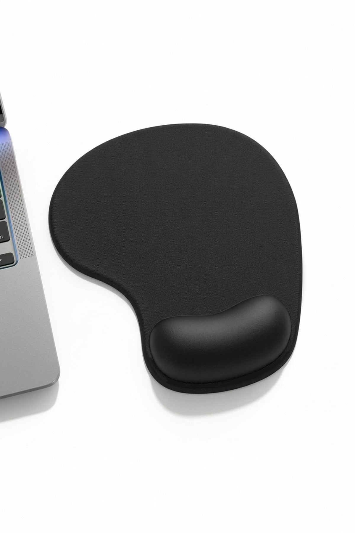 Bilek Destekli Mouse Pad Ergonomik Konforlu Kaymaz Mouse Pad Siyah