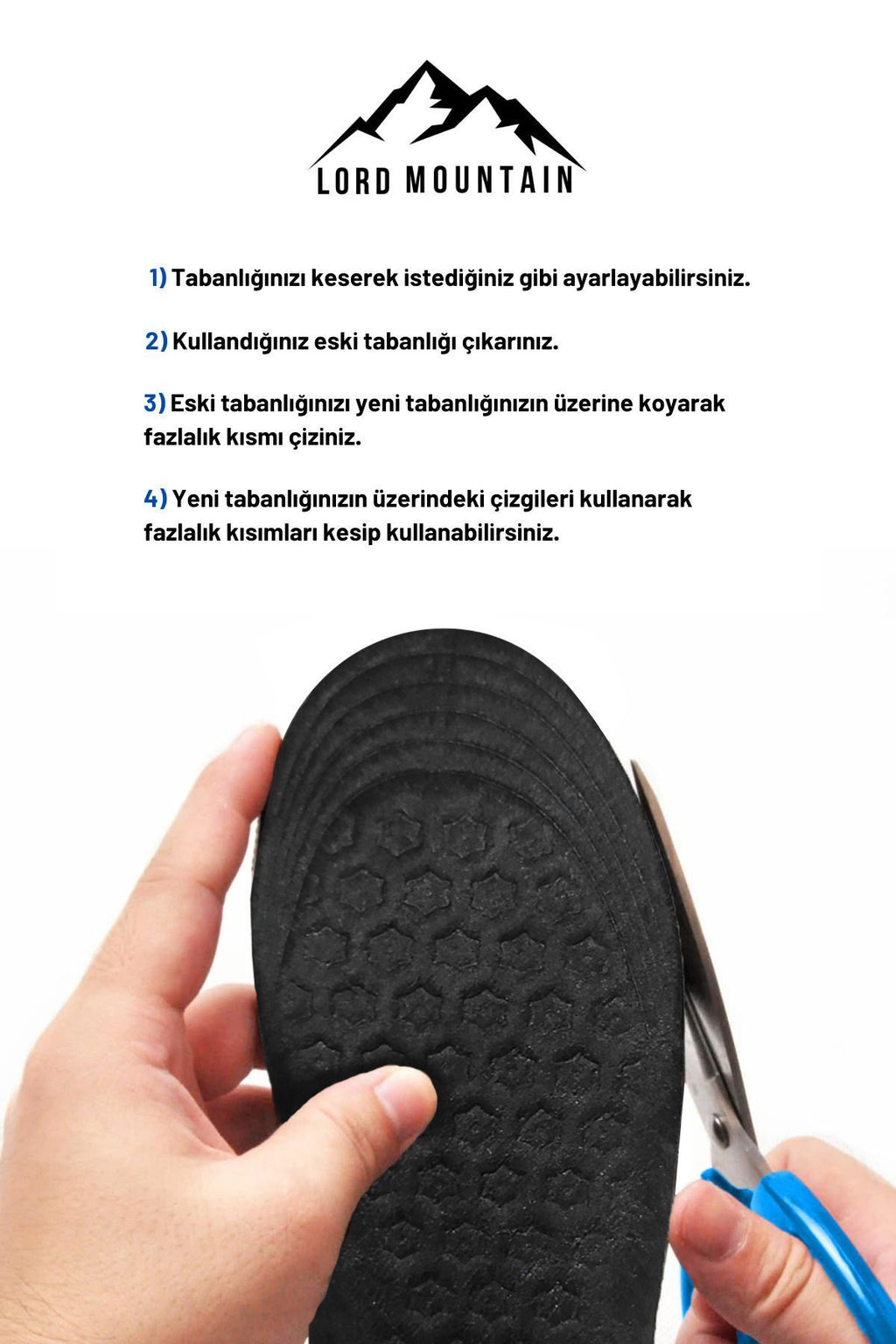 LMIFS01 | FLEXİ SOFT FlexiSoft Ortopedik Ayakkabı Tabanlığı Yumuşak Ayakkabı Tabanlık Siyah
