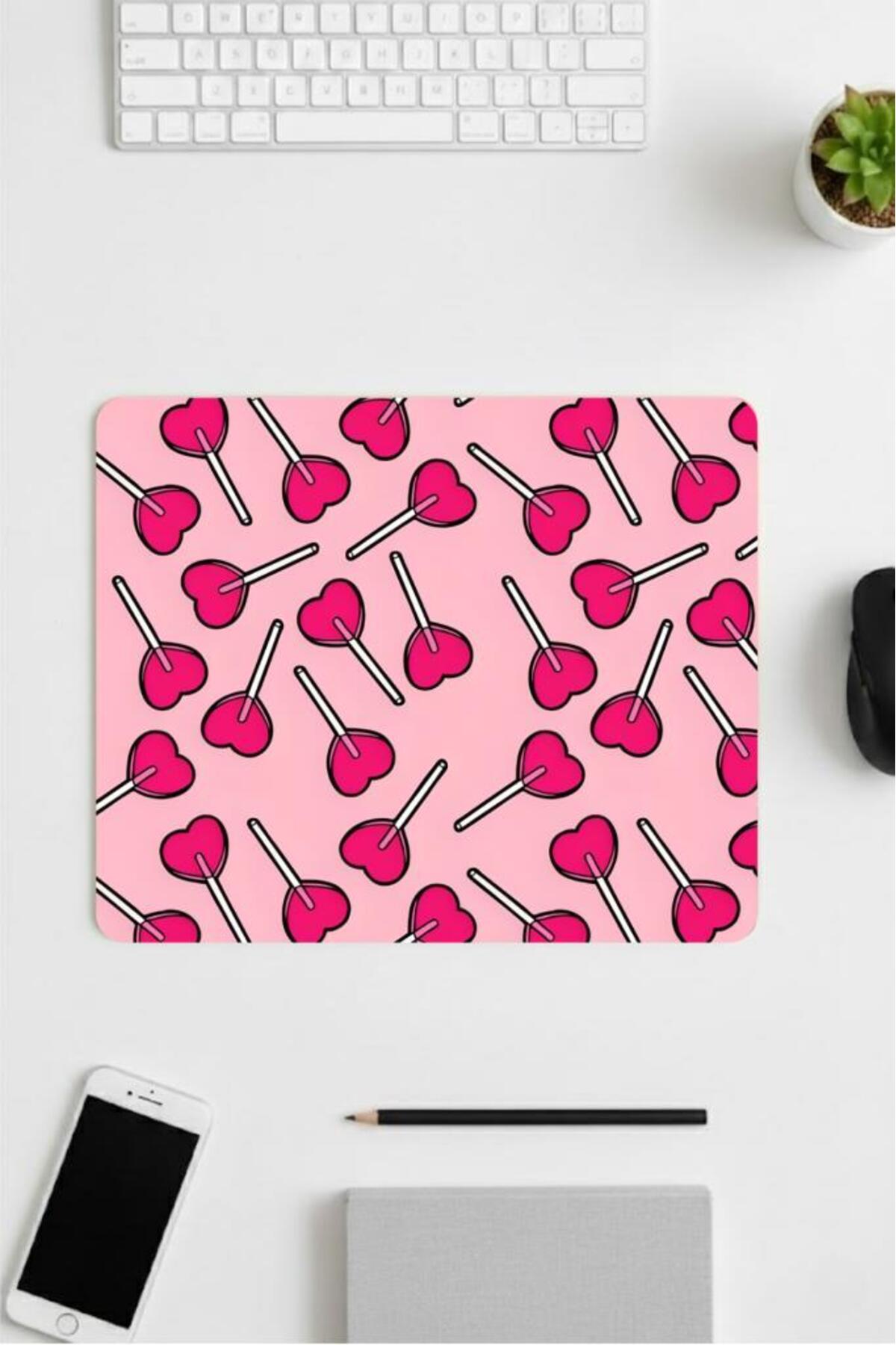 18x22 Cm Desenli Mouse Pad Uyuyan Kedi Baskılı Tasarımlı Mouse Pad,Ofis Aksesuarları Sleepy Cat