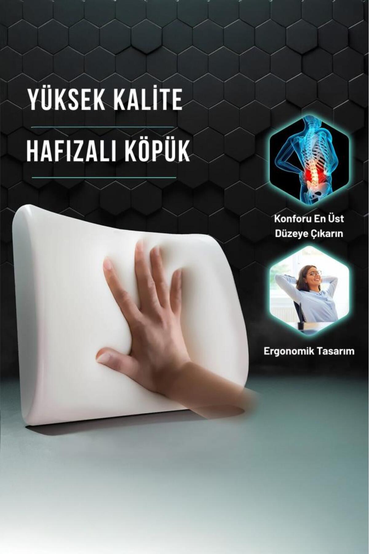 Visco Bel Destek Sırt Minderi Ortopedik Visko Yastık Bel Sırt destek minderi