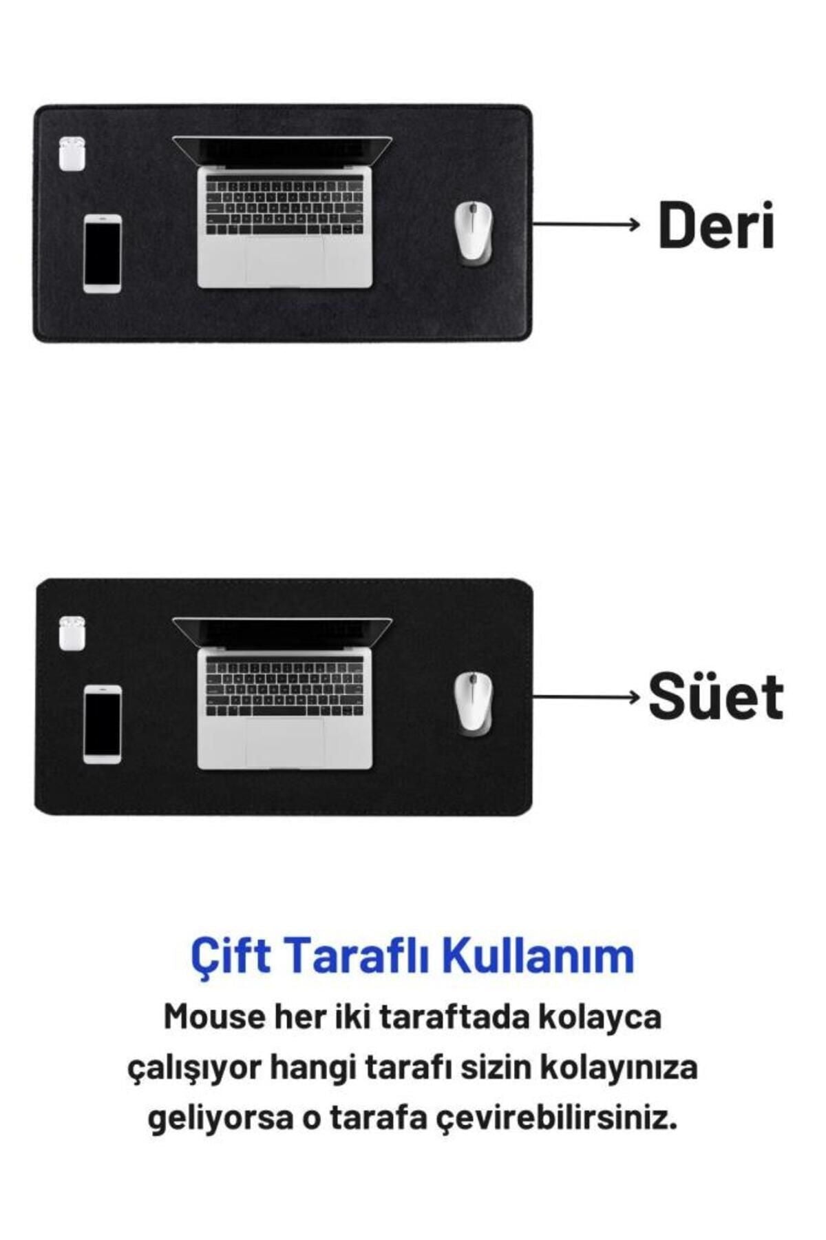 70x30 L Deri Mouse Pad,ofis Mouse Pad,masa Matı Sümen,konforlu Mouse Pad,çift Yönlü Mouse Pad,siyah
