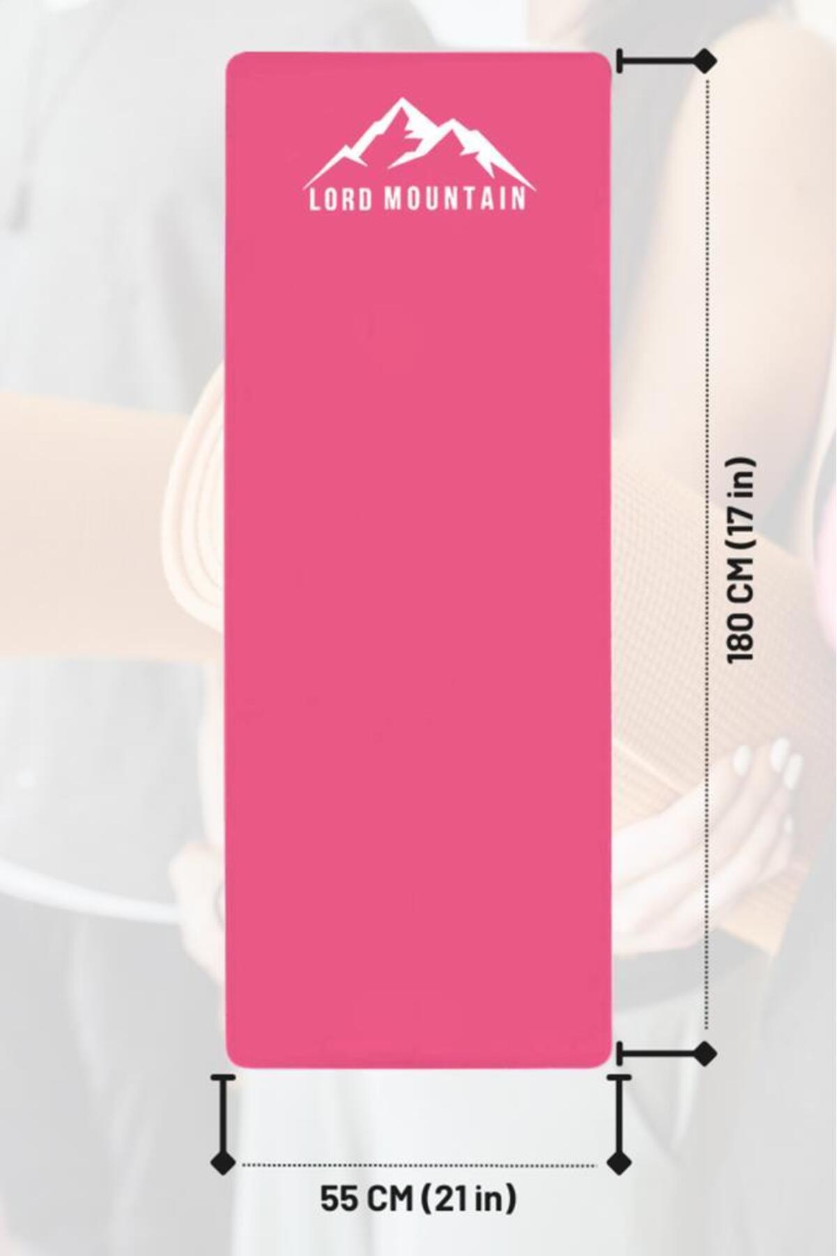 Premium Pilates Yoga Matı,Spor Matı,Egzersiz Matı,Pilates Minderi,Kaymaz Taban,180x55 cm 10 mm
