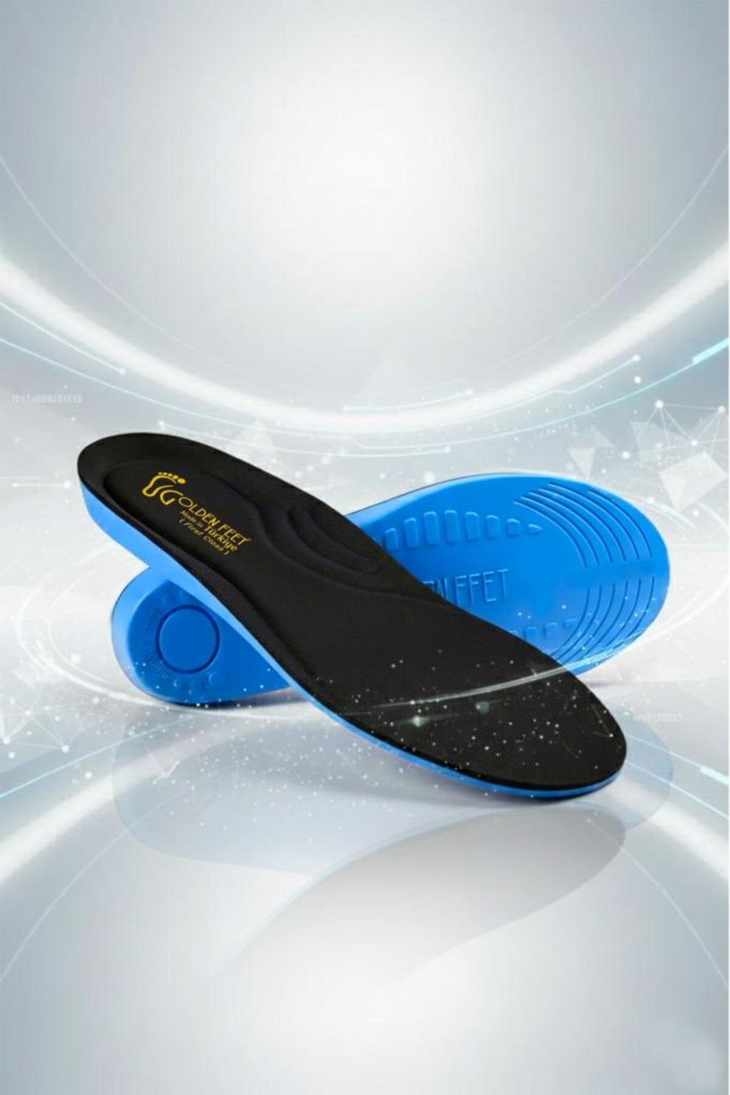 Golden Feet Memory Foam Ortopedik Tabanlık Rahat Yumuşak Konforlu Destekli Günlük Spor Erkek Kadın