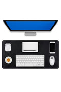 70x30 L Deri Mouse Pad,ofis Mouse Pad,masa Matı Sümen,konforlu Mouse Pad,çift Yönlü Mouse Pad,siyah
