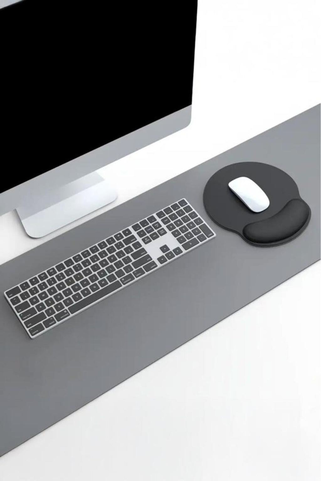 ComfiPad Bilek Destekli Konfor Kaymaz Ergonomik Mouse Pad Siyah