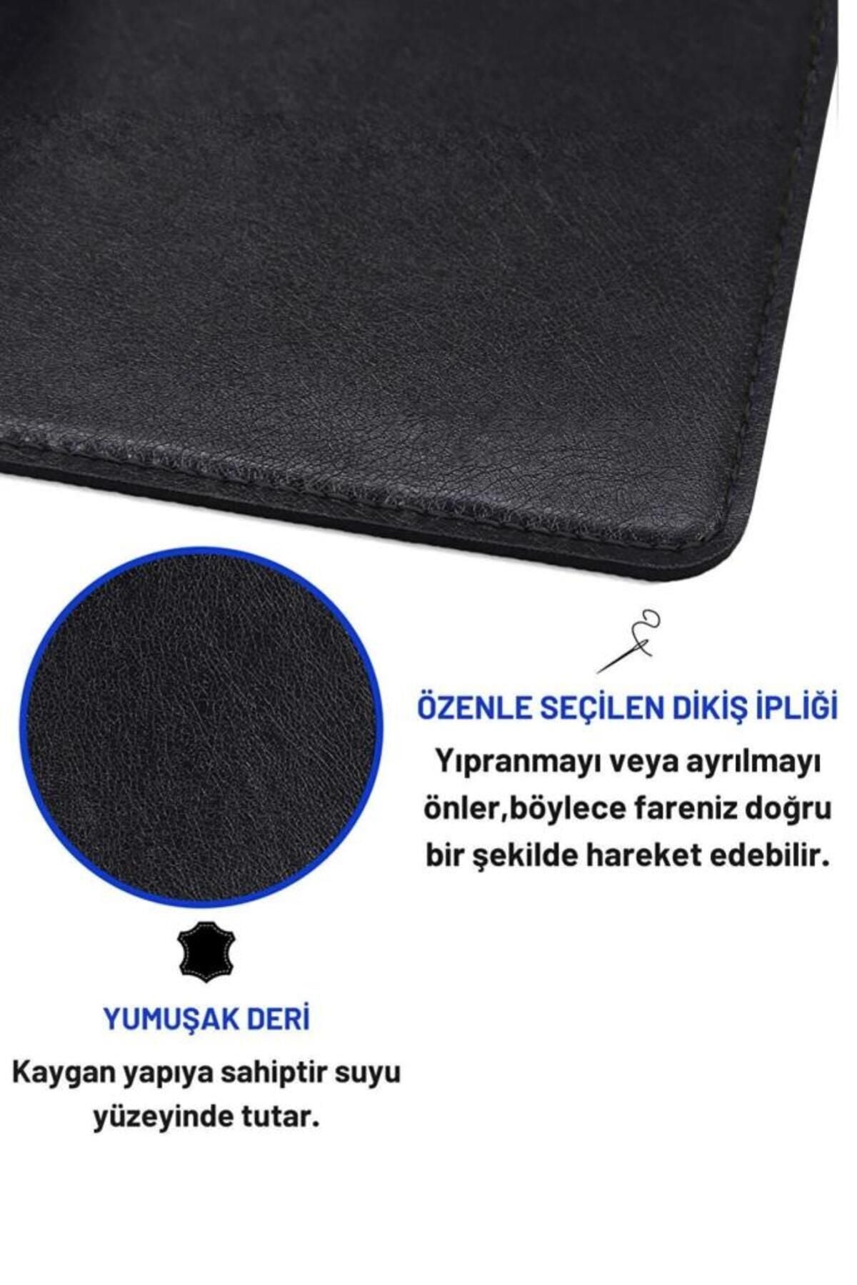 70x30 L Deri Mouse Pad,ofis Mouse Pad,masa Matı Sümen,konforlu Mouse Pad,çift Yönlü Mouse Pad,siyah