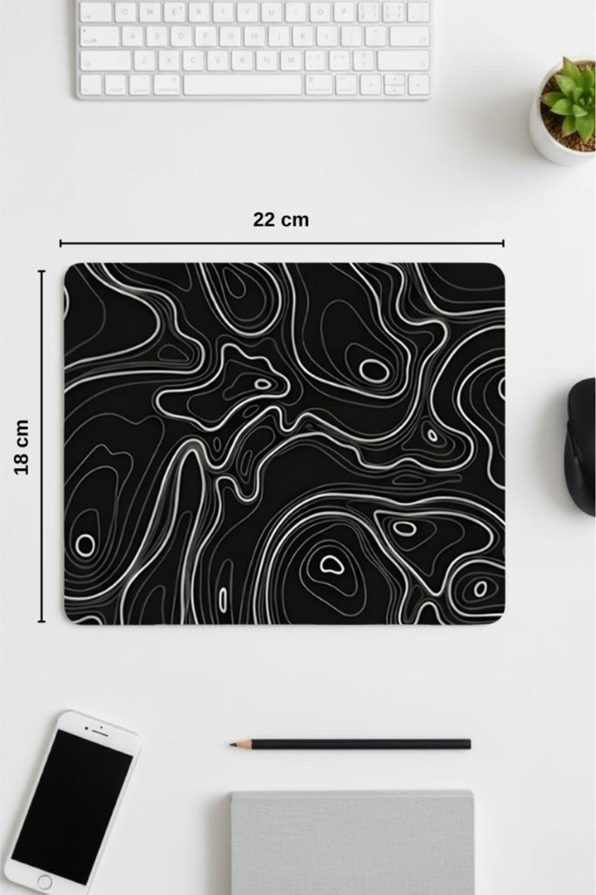 18x22 Cm Desenli Mouse Pad Uyuyan Kedi Baskılı Tasarımlı Mouse Pad,Ofis Aksesuarları Sleepy Cat