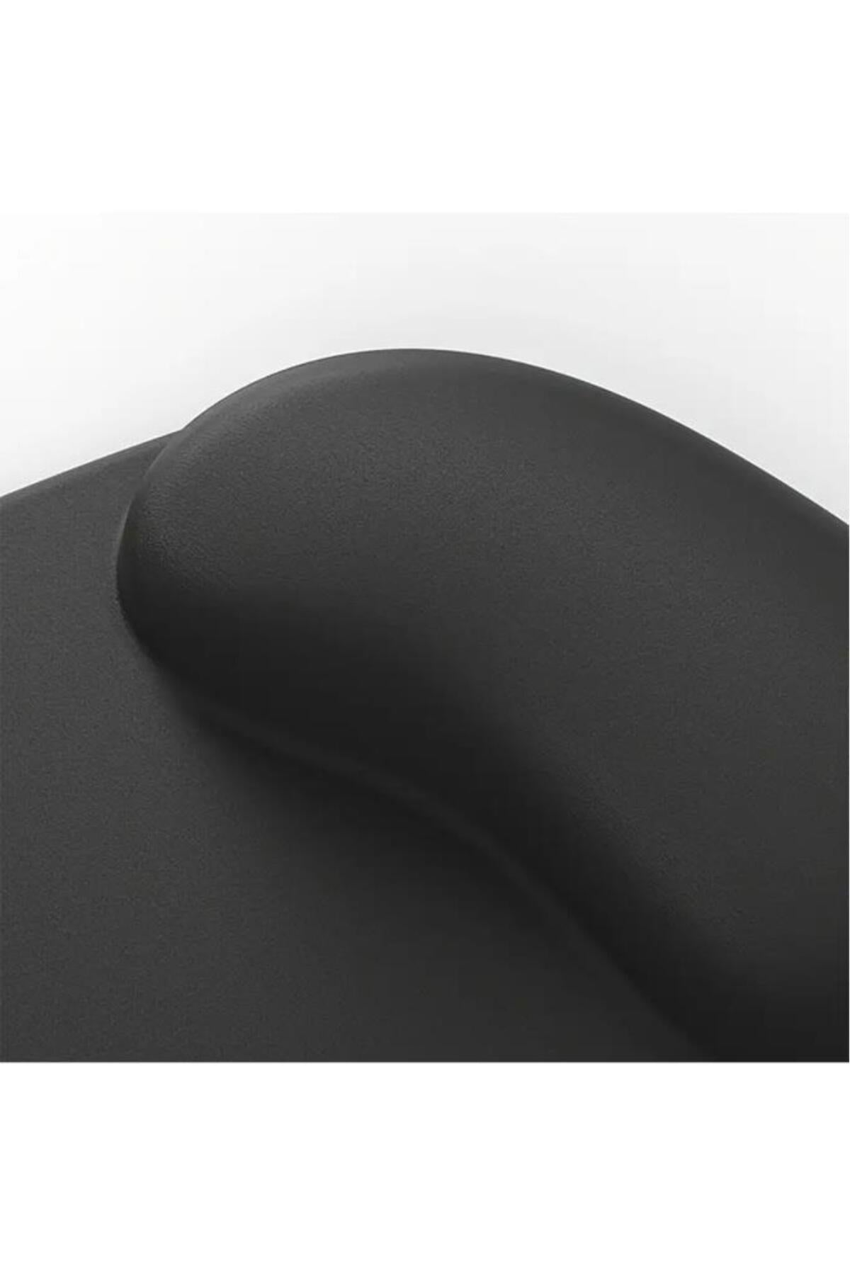 SoftRest Bilek Destekli Konfor Kaymaz Ergonomik Mouse Pad Siyah