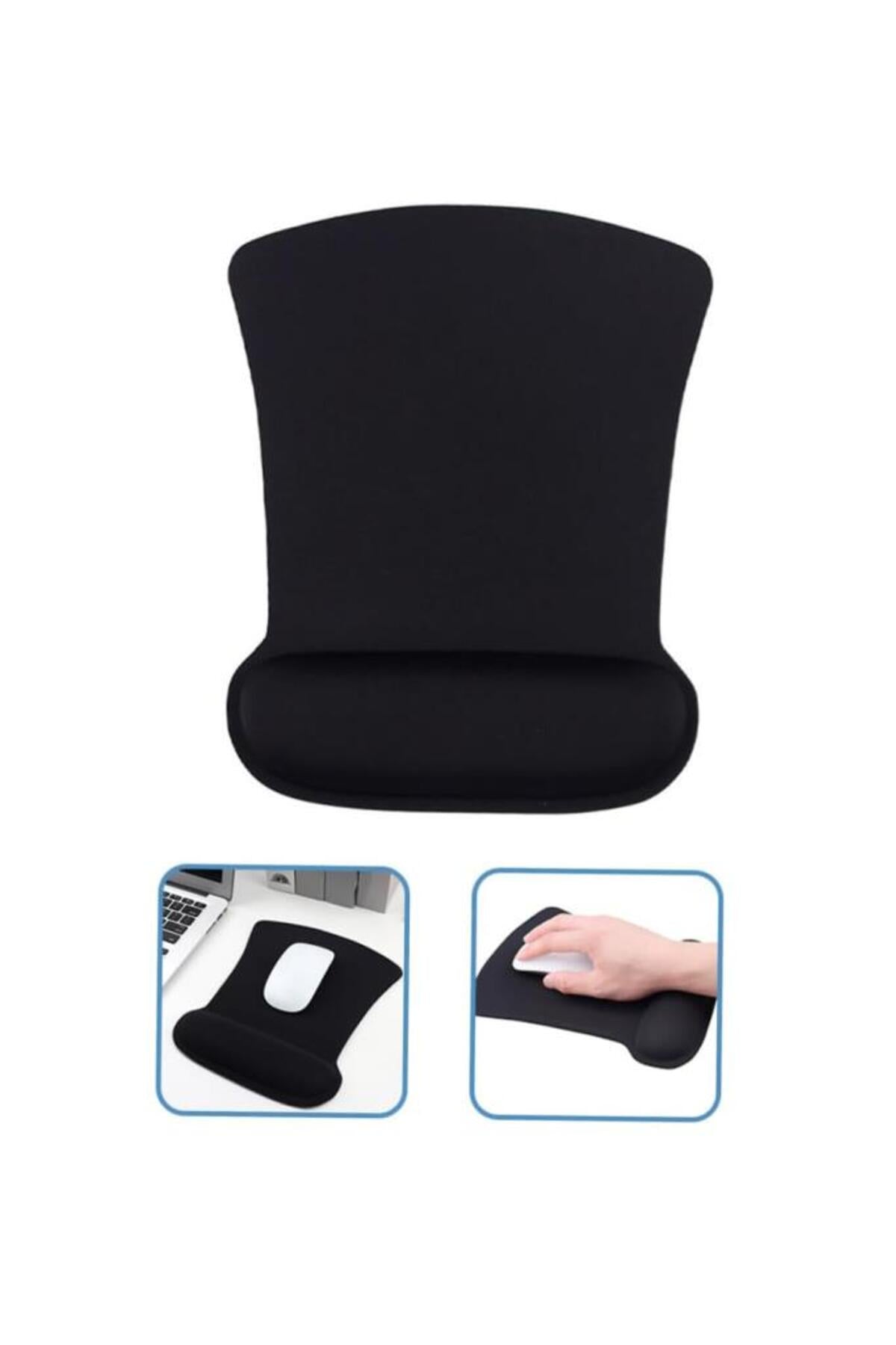 FlexPad Bilek Destekli Konfor Kaymaz Ergonomik Mouse Pad Siyah