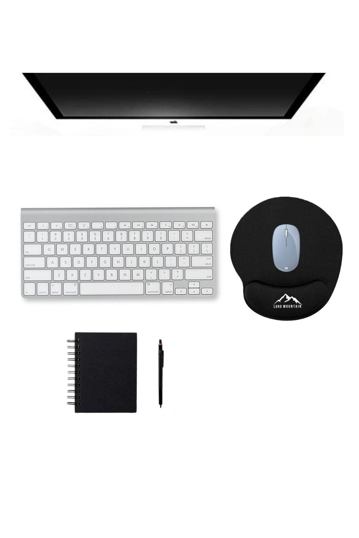 Siyah Bilek Destekli Ergonomik Kaymaz Taban Rahat,konforlu,mouse Pad