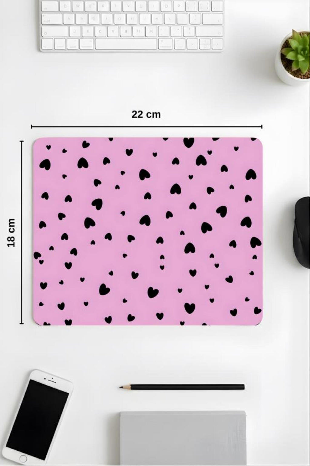 18x22 Cm Desenli Mouse Pad Uyuyan Kedi Baskılı Tasarımlı Mouse Pad,Ofis Aksesuarları Sleepy Cat