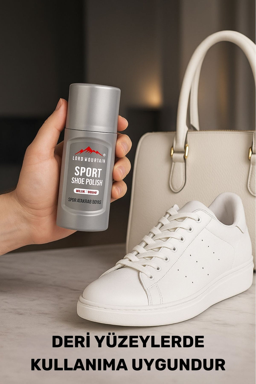 Lmbsp01 | Shoe Polısh Beyaz Ayakkabı Boyası, Beyaz Ayakkabı Temizleyici , Beyaz Boya 75 ml