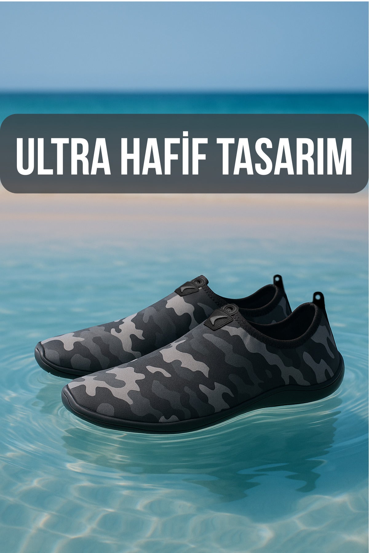 Turuncu Kamuflaj Kamuflaj Deniz Ayakkabısı,Plaj Ayakkabısı,Havuz Ayakkabısı,Esnek Tasarım