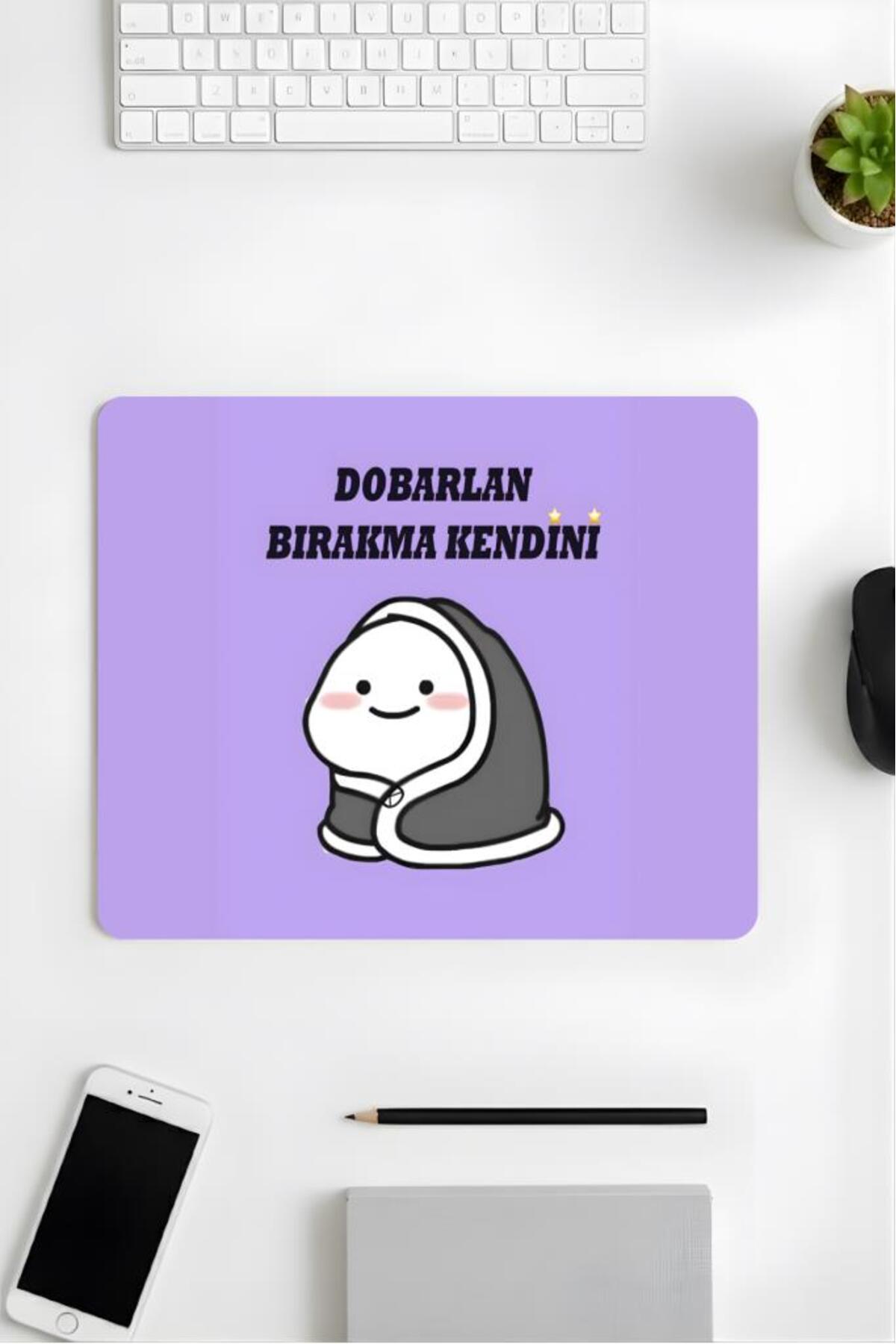 18x22 Cm Desenli Mouse Pad Uyuyan Kedi Baskılı Tasarımlı Mouse Pad,Ofis Aksesuarları Sleepy Cat