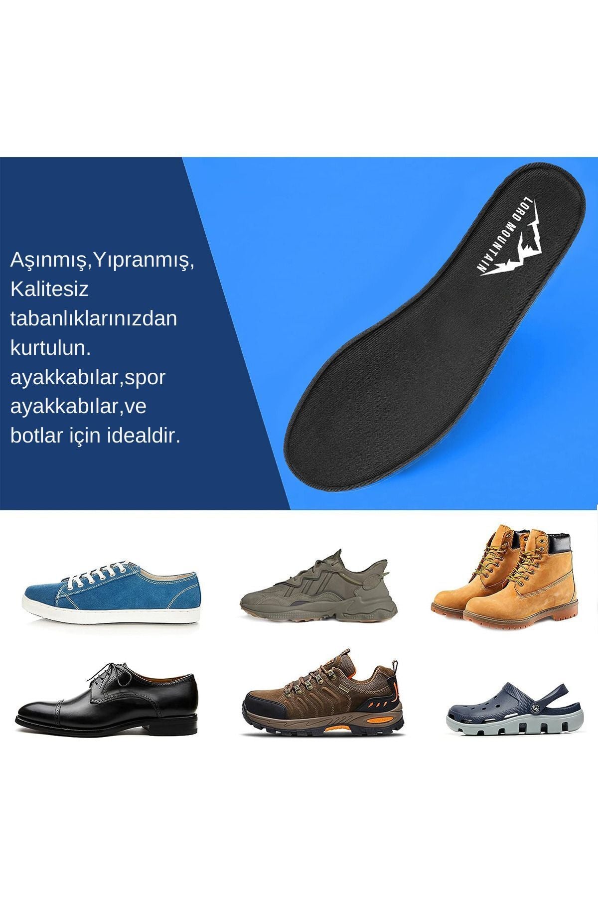 Memory Foam Ayakkabı Tabanlığı – Yumuşak Ve Ortopedik