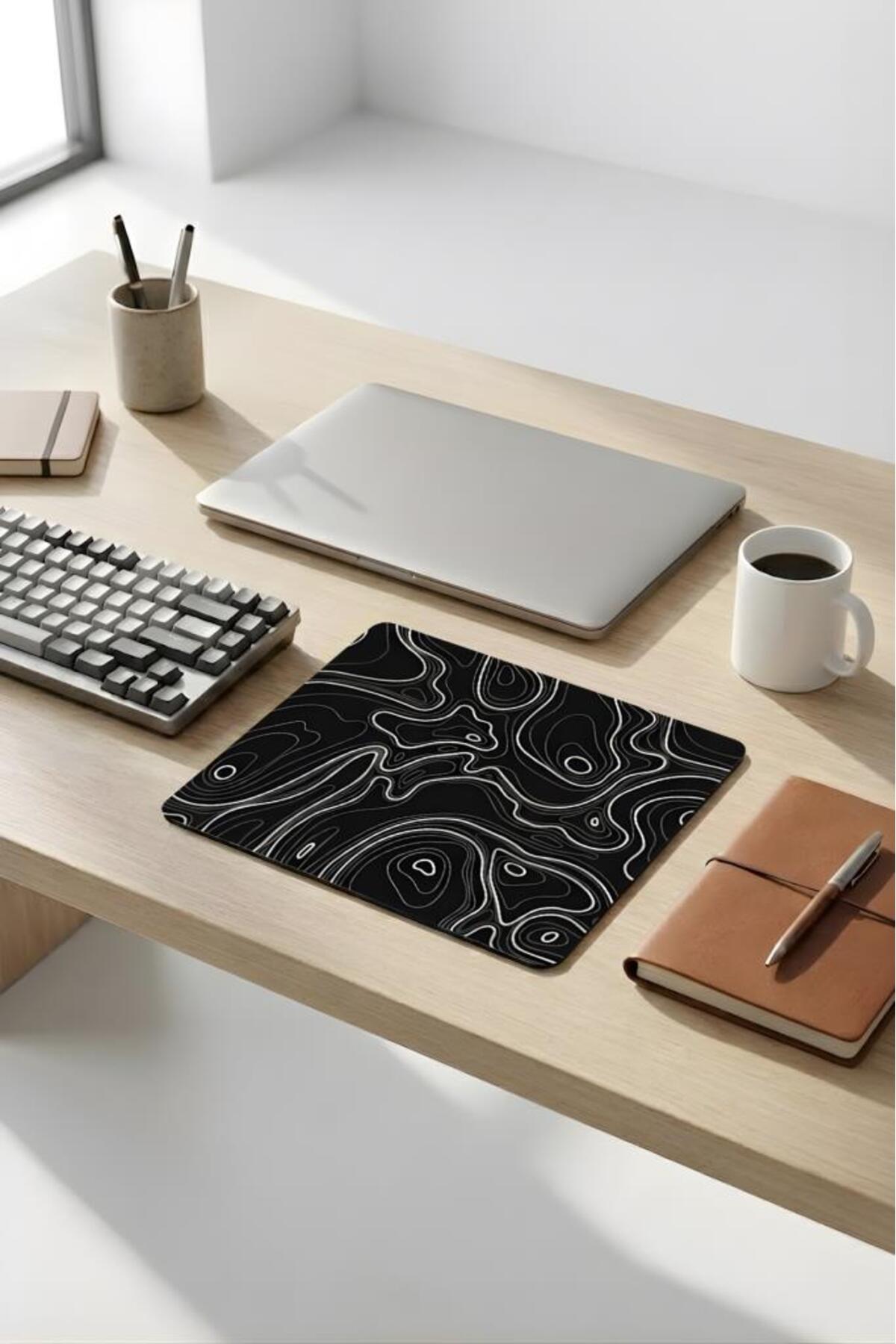 18x22 Cm Desenli Mouse Pad Uyuyan Kedi Baskılı Tasarımlı Mouse Pad,Ofis Aksesuarları Sleepy Cat
