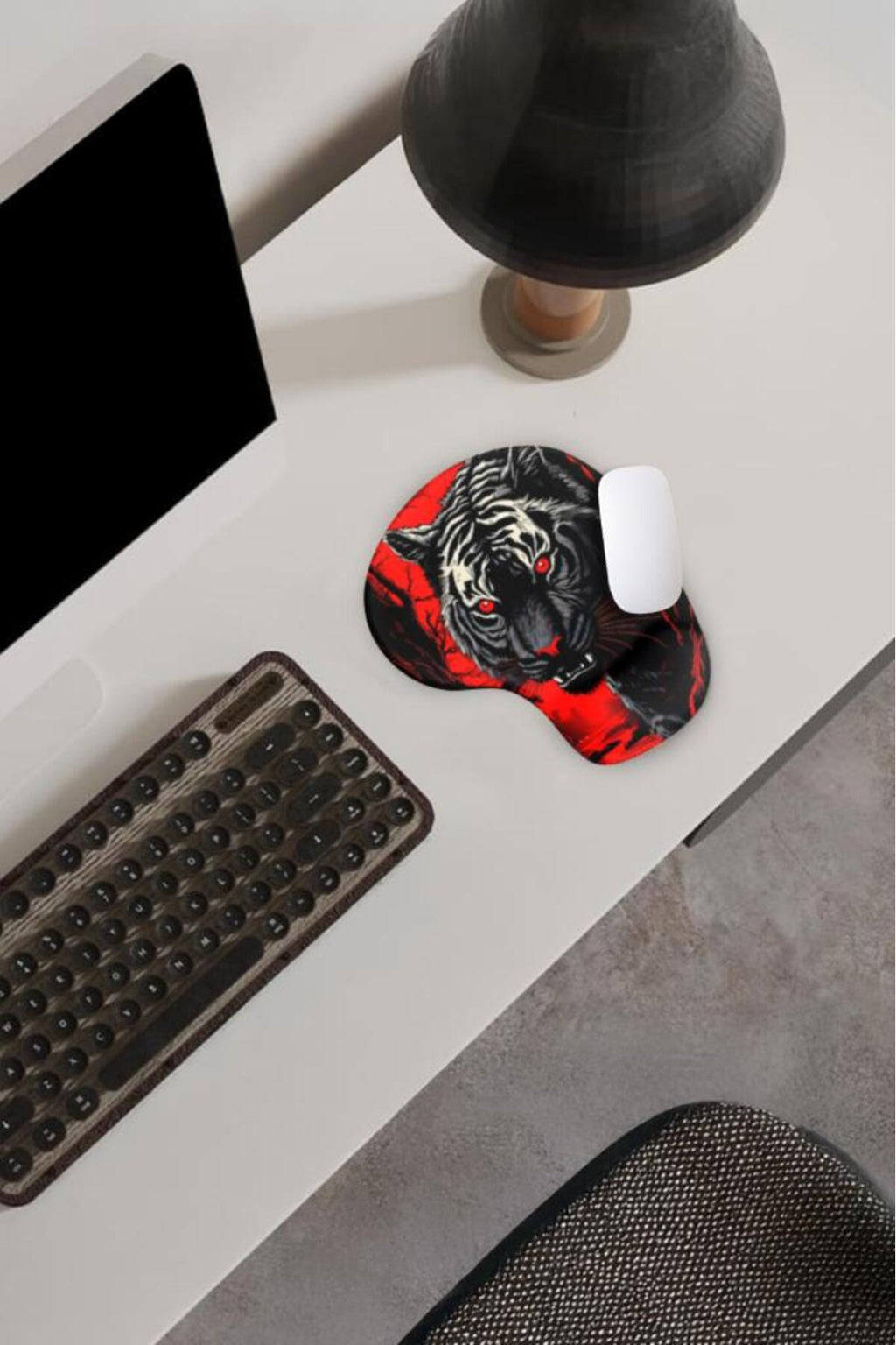 Black Tiger Bilek Destekli Mouse Pad
