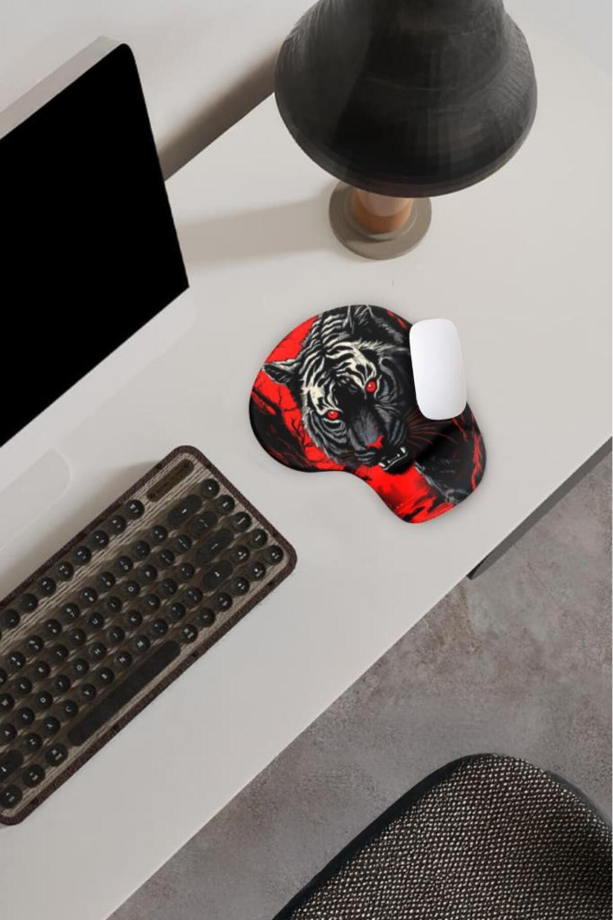 Black Tiger Bilek Destekli Mouse Pad