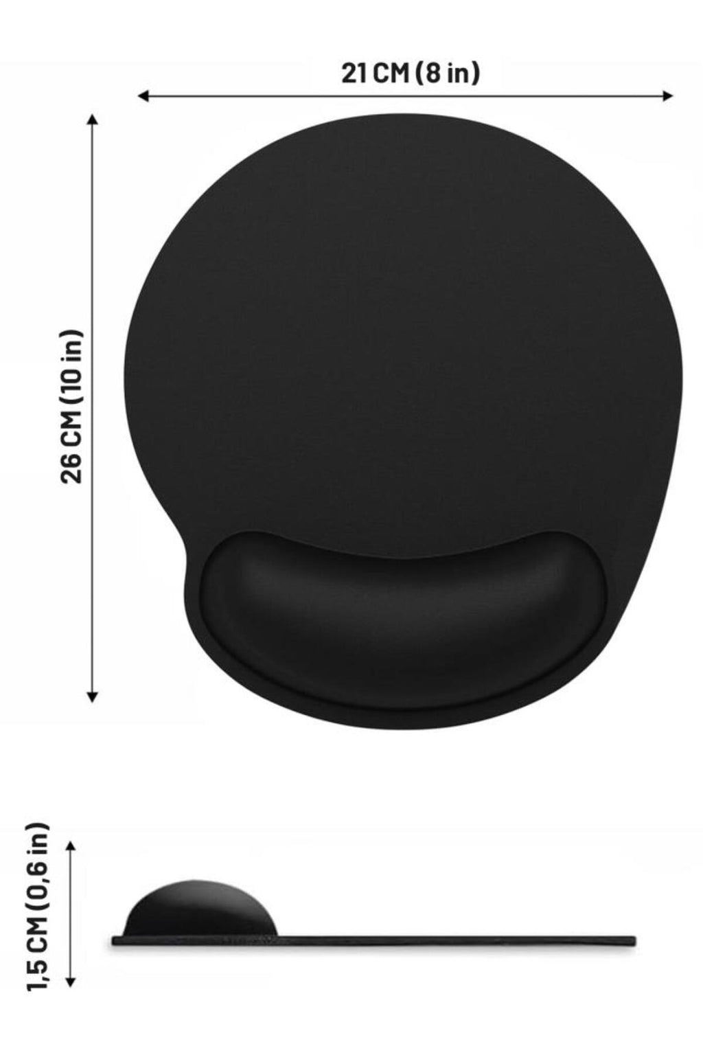 Bilek Destekli Konfor Kaymaz Mouse Pad