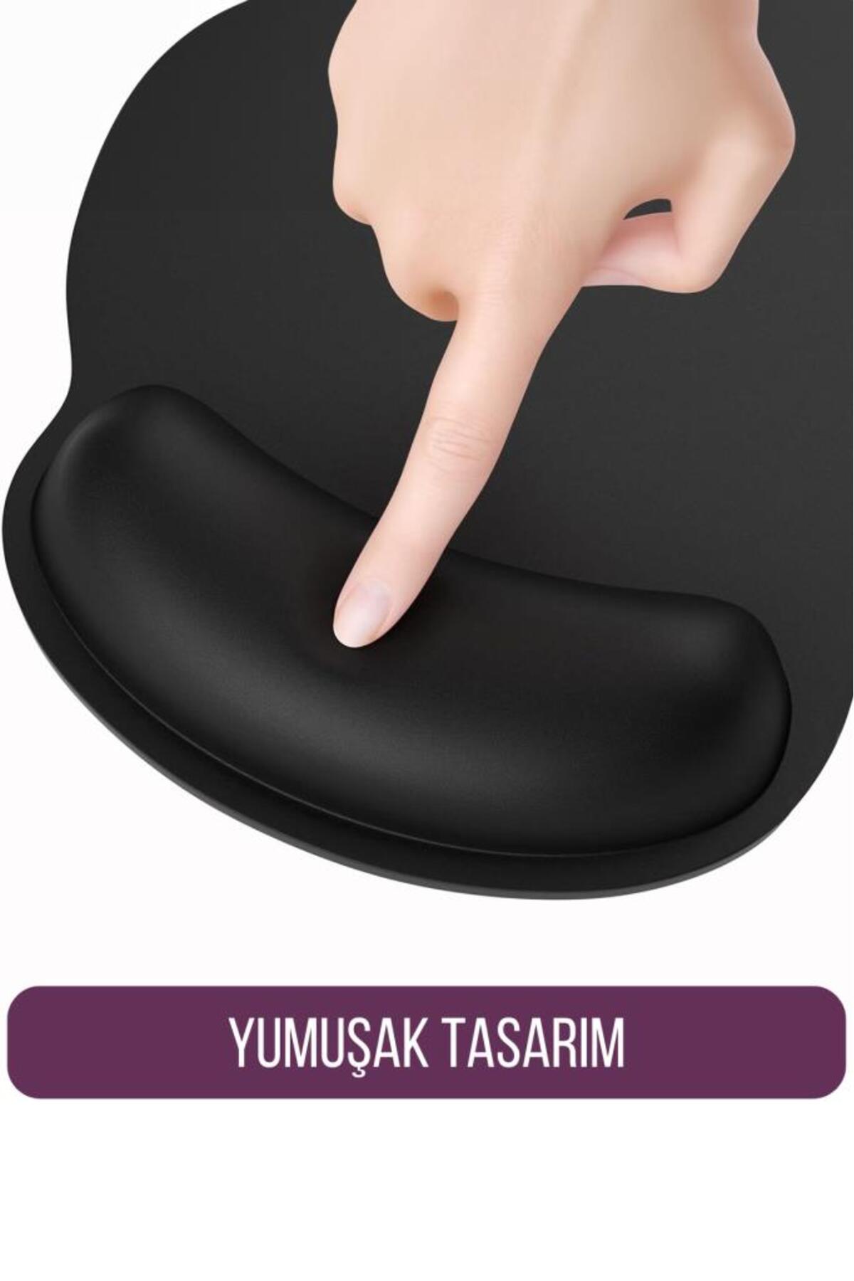 Bilek Destekli Konfor Kaymaz Mouse Pad
