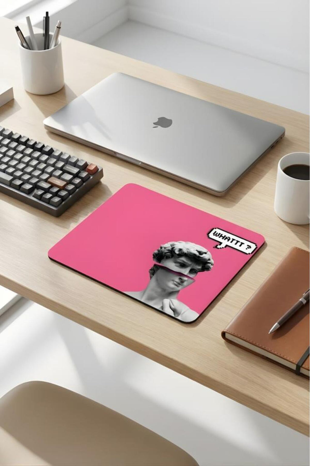 18x22 Cm Desenli Mouse Pad Uyuyan Kedi Baskılı Tasarımlı Mouse Pad,Ofis Aksesuarları Sleepy Cat