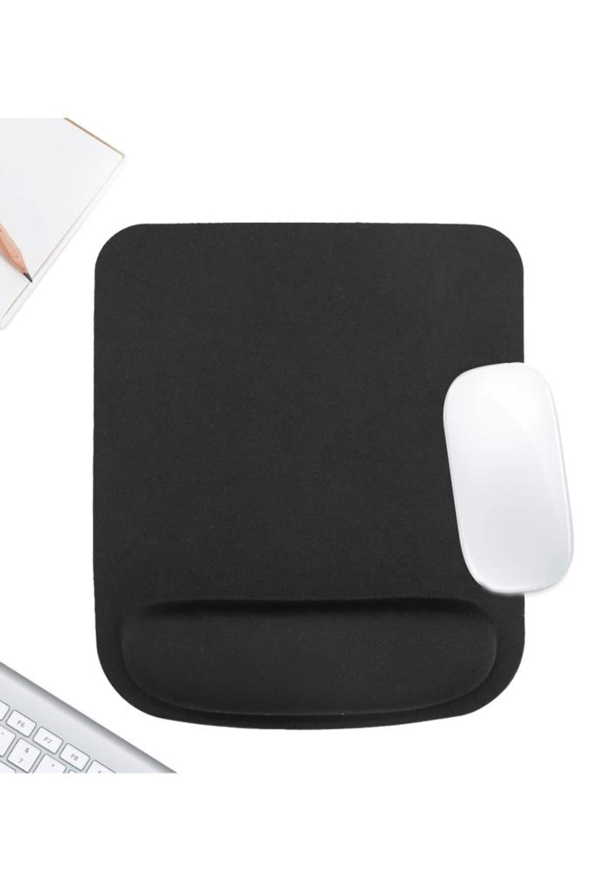 LMMESO01 | ERGOSOFT Kare Bilek Destekli Konfor Kaymaz Ergonomik Mouse Pad Siyah