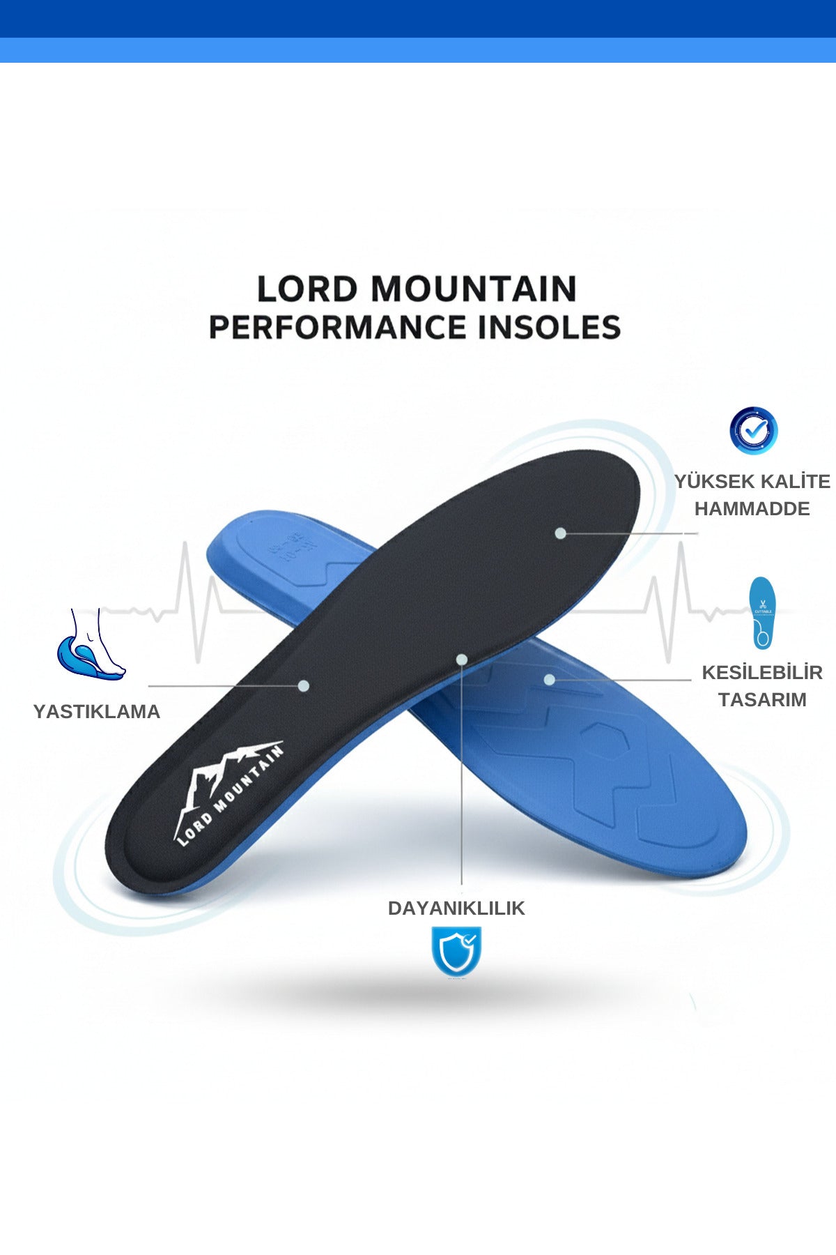 Soft Walk Comfort Rahat Ortopedik Tabanlık Yumuşak Tabanlık Spor Ayakkabı Tabanlığı | Lmısw01