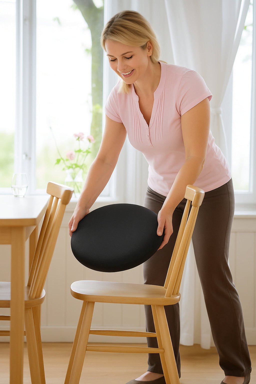 Ergonomik Oturma Simidi Koltuk Minderi Kuyruk Sokumu Yastığı Yuvarlak