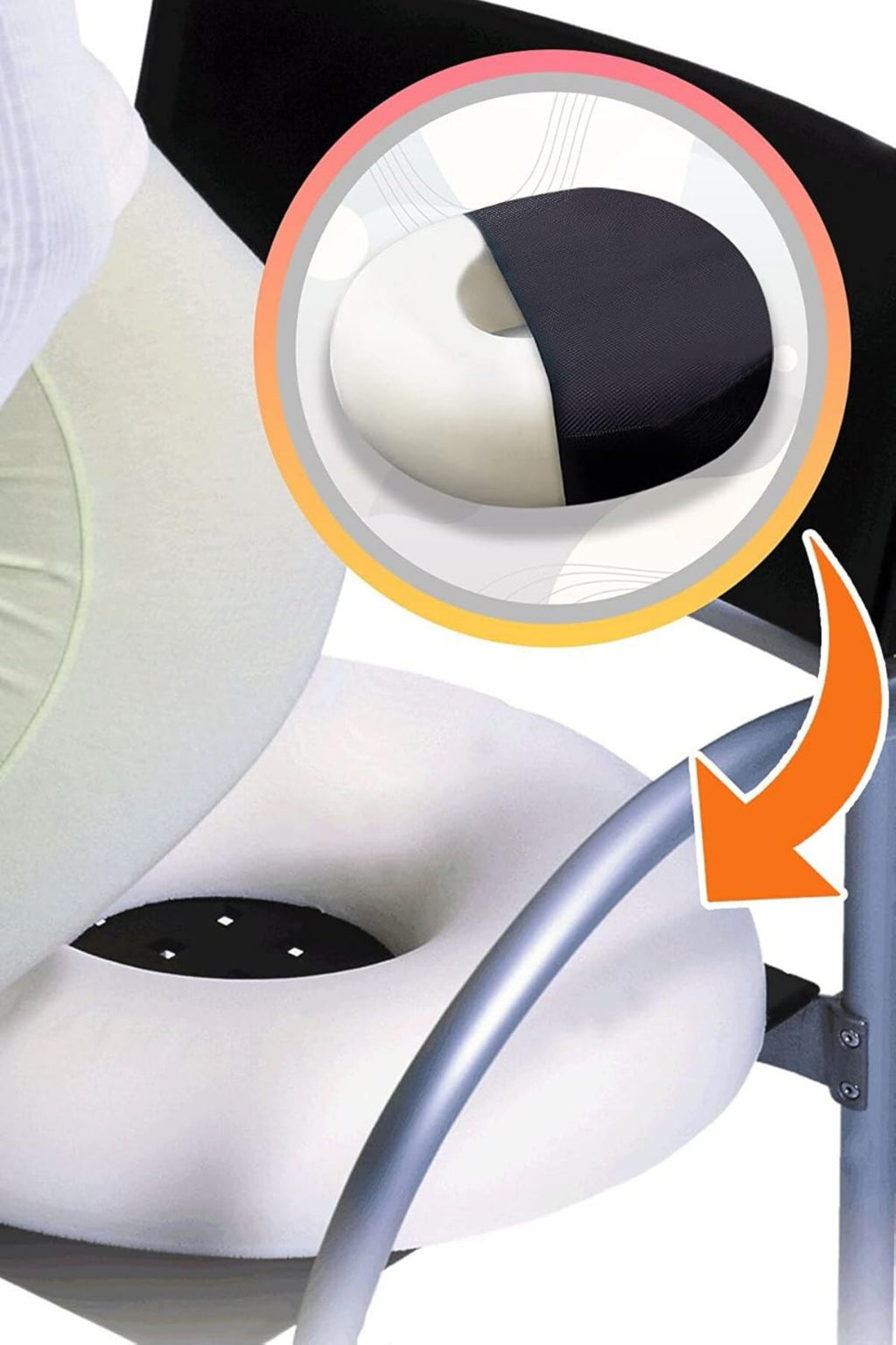 Ergonomik Oturma Simidi Koltuk Minderi Kuyruk Sokumu Yastığı Yuvarlak