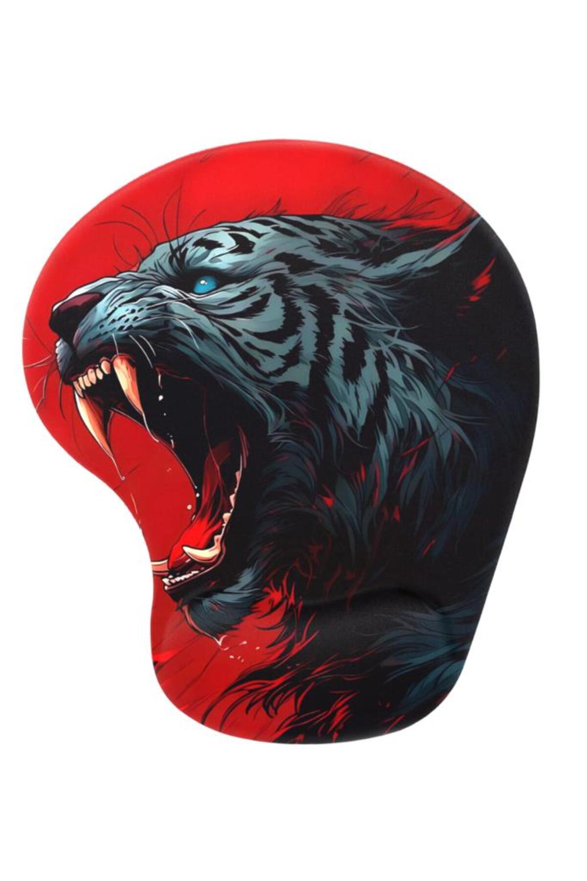 Angry Tiger Bilek Destekli Mouse Pad