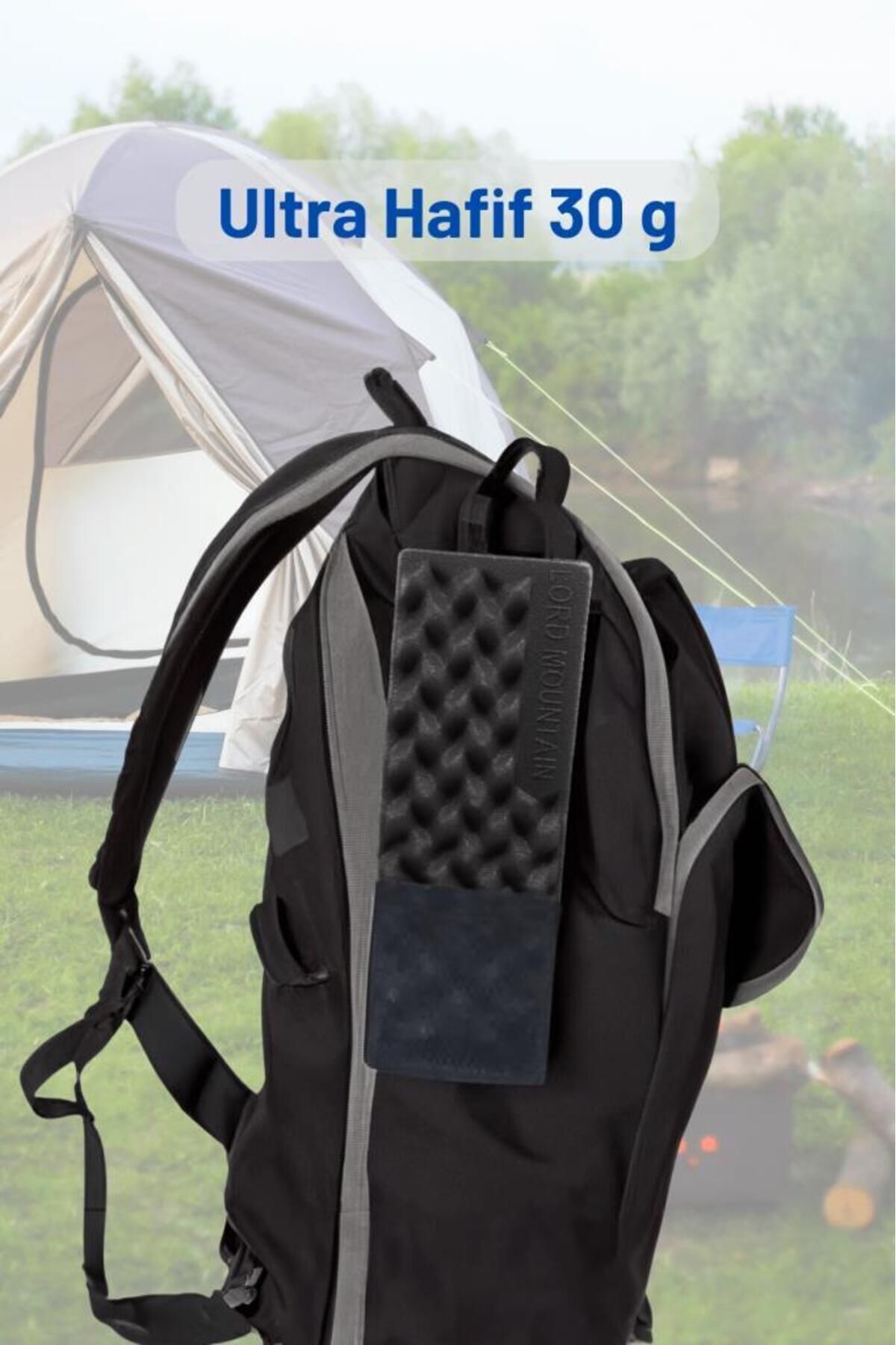 Kamp Minderi, Kamp Matı, Hafif Kamp Oturma Minderi, Katlanabilir Minder, Outdoor Minder, Siyah